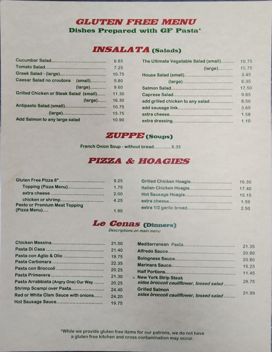 Menu Vesuvio's Italian Restaurant-4