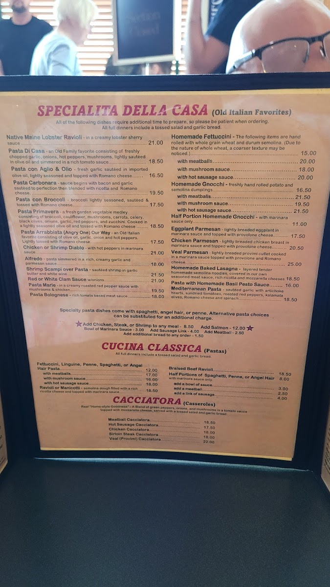 Menu Vesuvio's Italian Restaurant-9